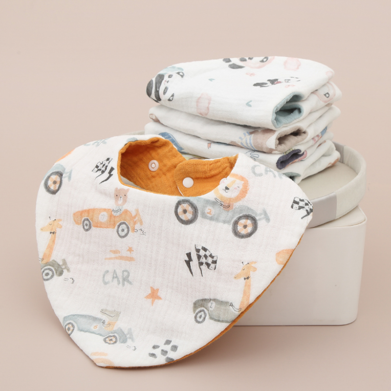 Baby Pure Cotton Triangle Scarf Bib