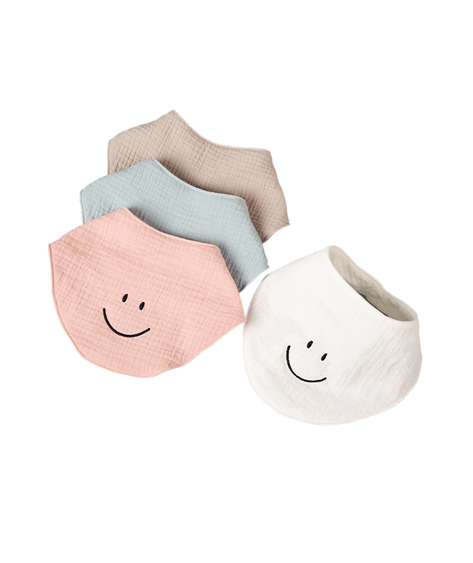 Muslin Embroidered Bib