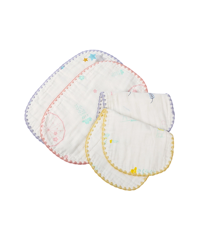 Colored Edge Printed Flat Pillow