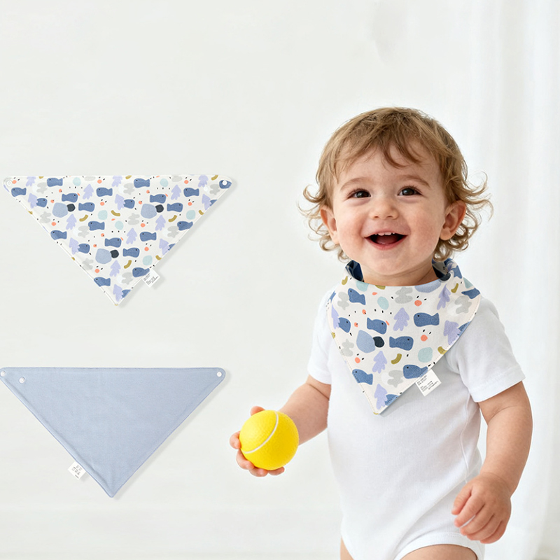 Double-Sided Knitted Fabric Triangular Scarf