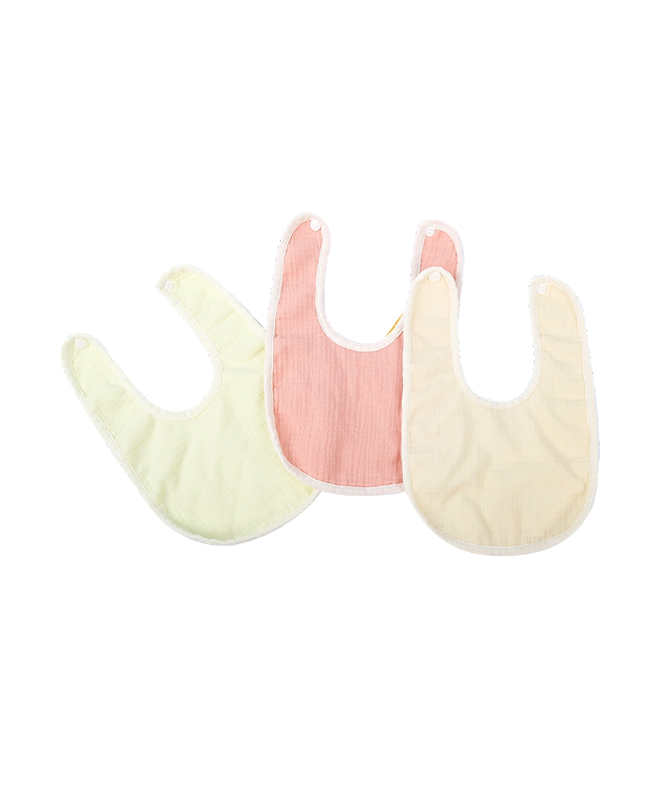 Pure Color Dot Velvet U-shaped Bib