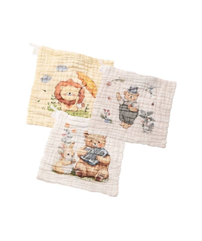 Washed Gauze Square Towel