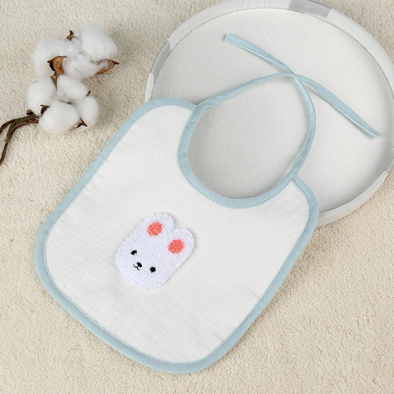 Bear Head Muslin U-shaped Bib Bear Head Muslin U-shaped Bib