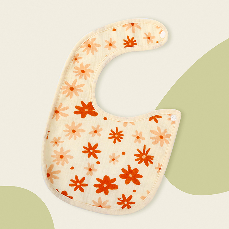 Printed Dot Velvet Bib