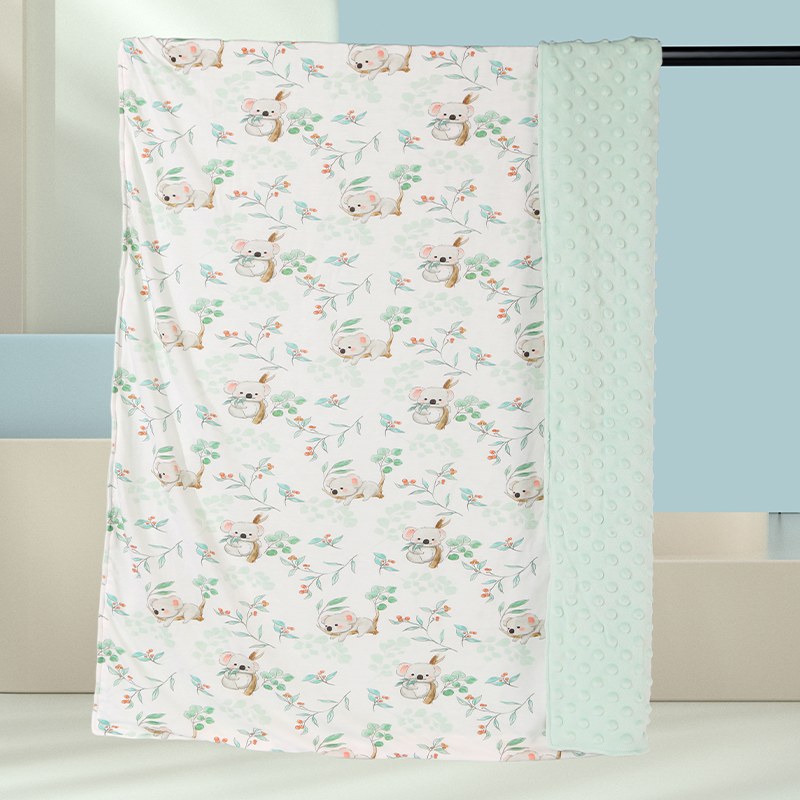 Bamboo Fiber Dot Velvet Blanket