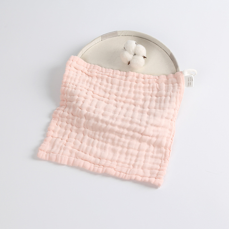 6-Layer Washed Gauze Candy-Colored Square Towel