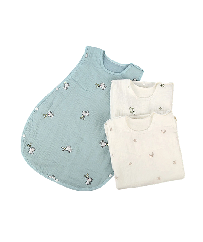 Applique Muslin Swaddle Blanket