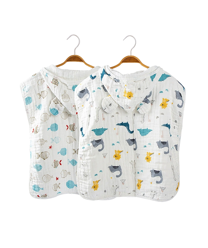 Cape Style Gauze Bath Towel