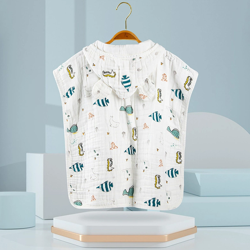 Cape Style Gauze Bath Towel