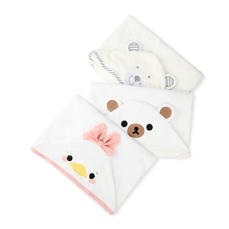 Cartoon Print Hooded Blanket