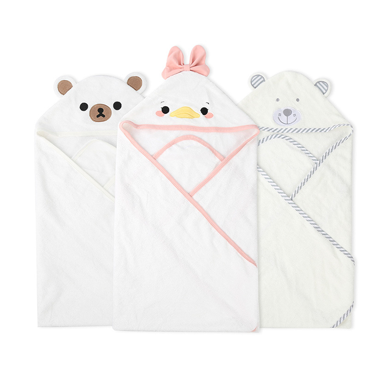 Cartoon Print Hooded Blanket