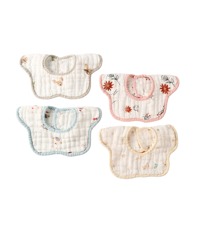 Colored Edge Petal Bib