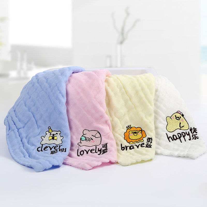 Embroidered Square Towel