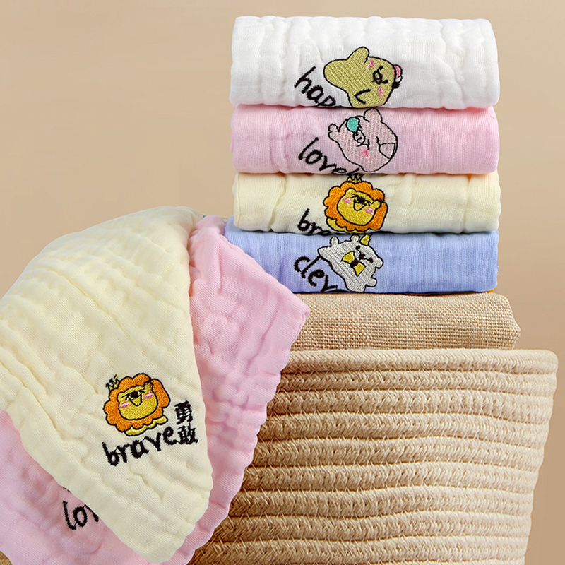 Embroidered Square Towel