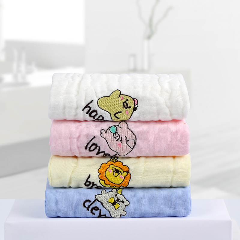 Embroidered Square Towel