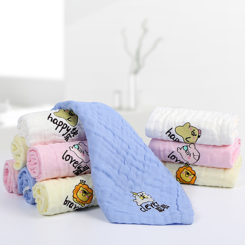 Embroidered Square Towel