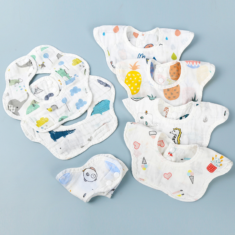 Four-Layer Gauze Petal Bib Four-Layer Gauze Petal Bib