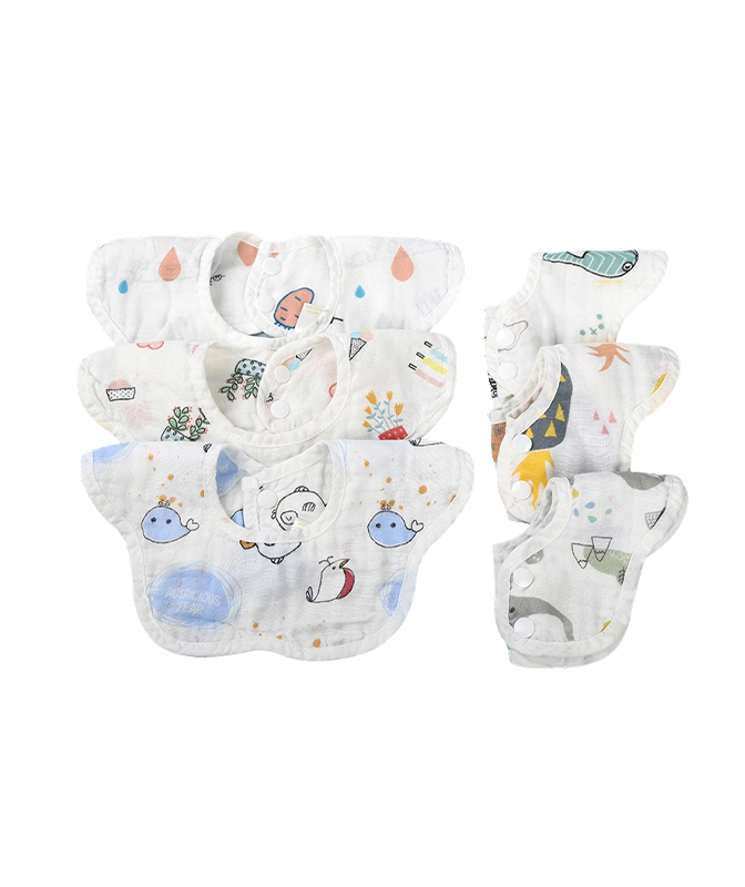 Four-Layer Gauze Petal Bib