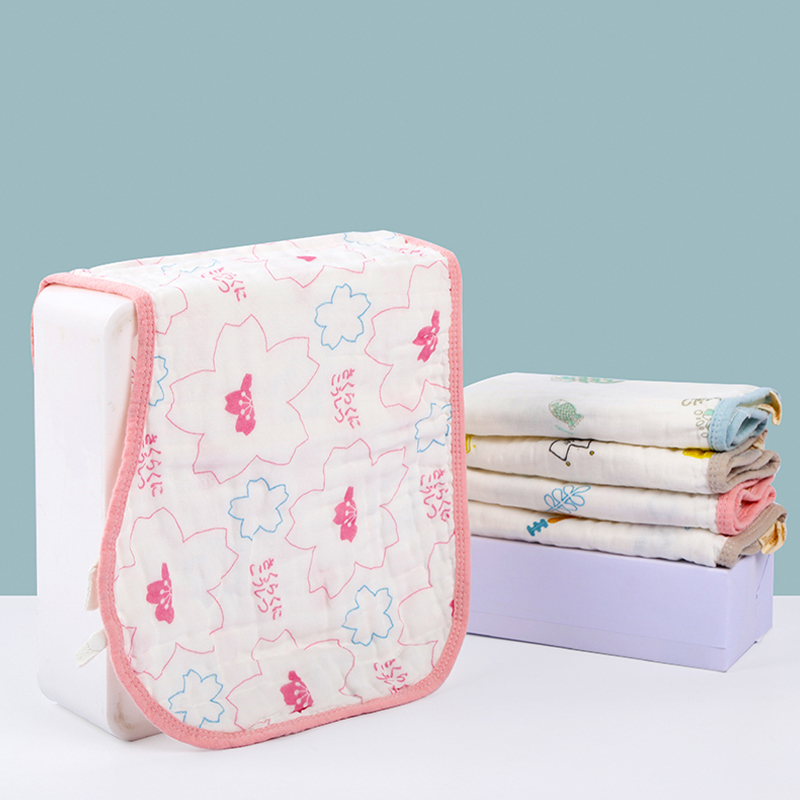 Colored Edge Printed Burp Cloth