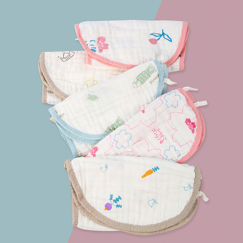 Colored Edge Printed Burp Cloth