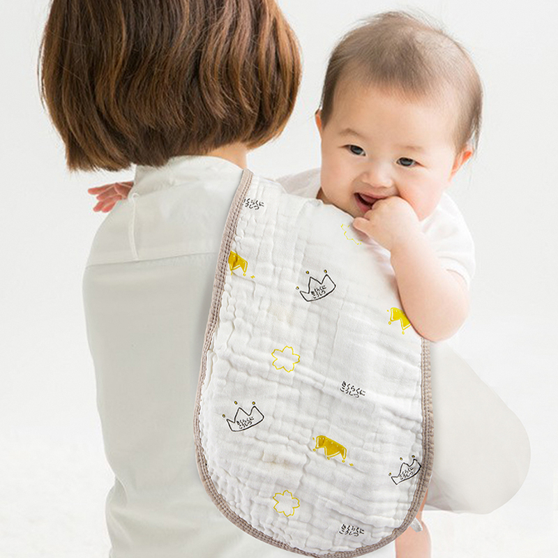 Colored Edge Printed Burp Cloth