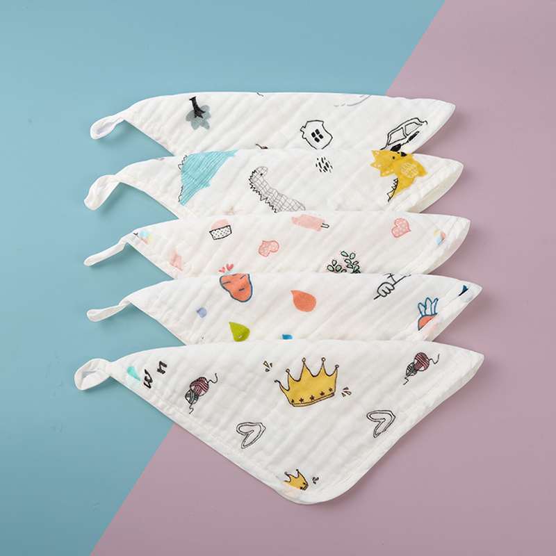 Washed Printed Square Towel