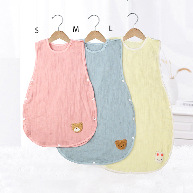 Muslin Solid Color Sleeveless Sleeping Bag