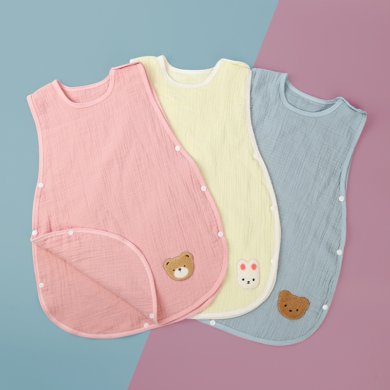 Muslin Solid Color Sleeveless Sleeping Bag