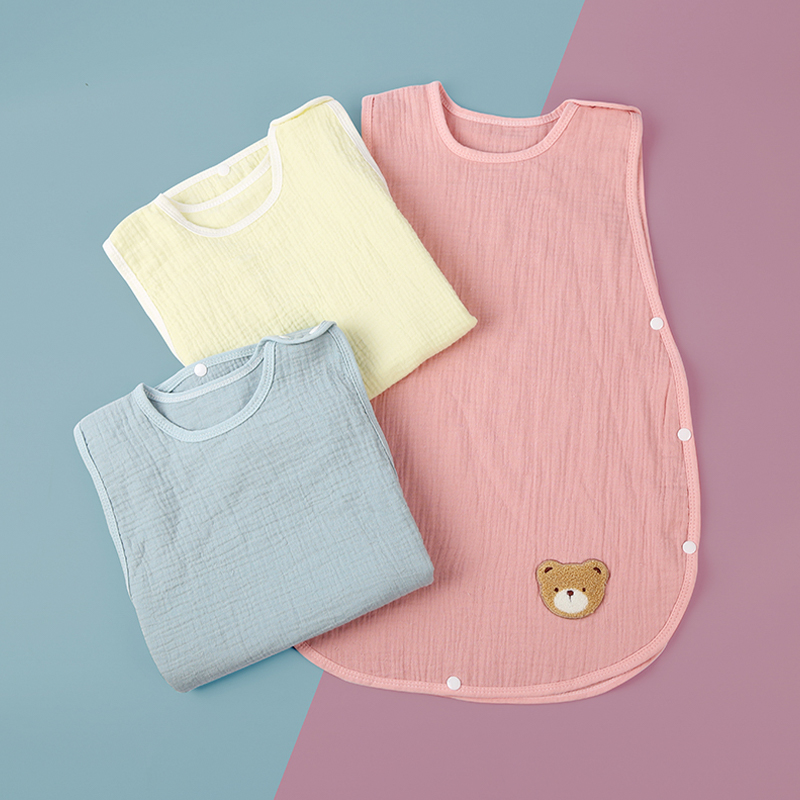 Muslin Solid Color Sleeveless Sleeping Bag