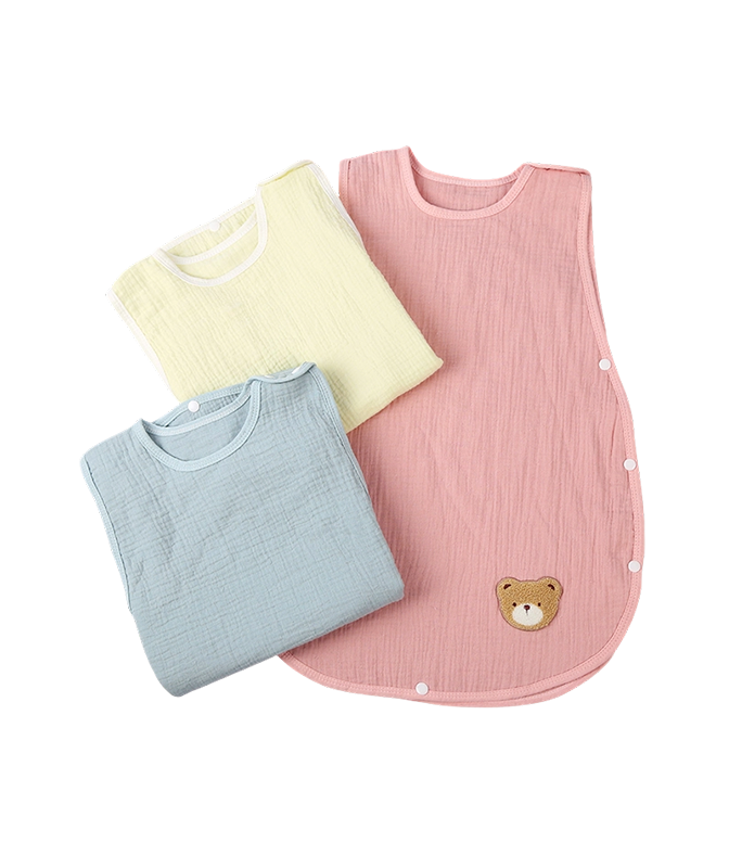 Muslin Solid Color Sleeveless Sleeping Bag