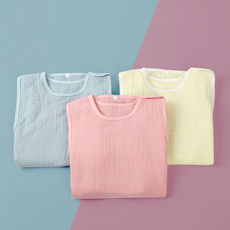 Muslin Solid Color Sleeveless Sleeping Bag