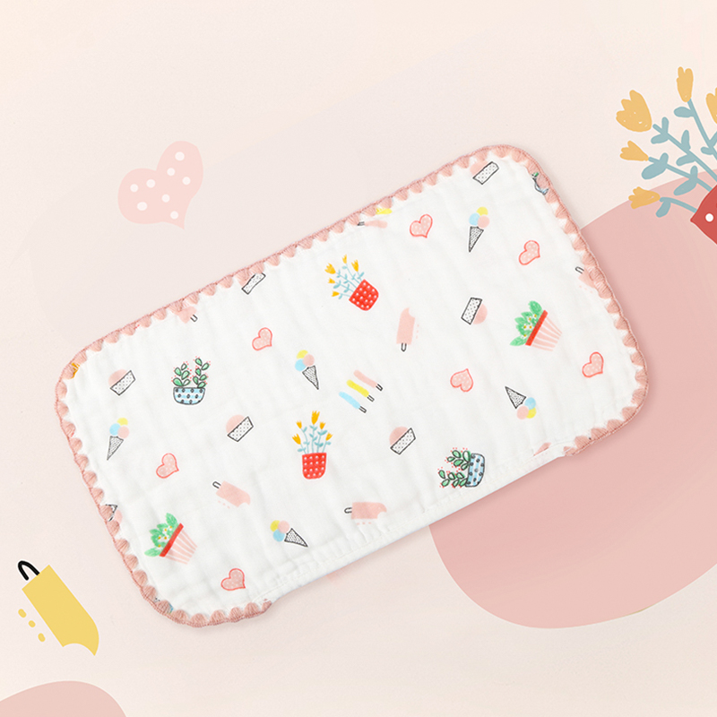 Printed Square Flat Pillow