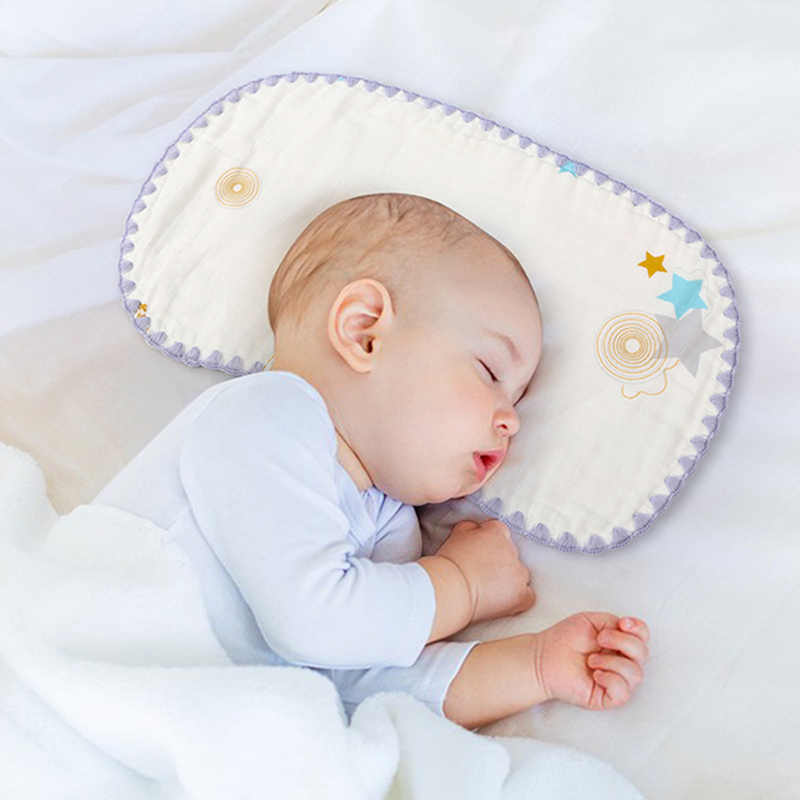 Colored Edge Printed Flat Pillow