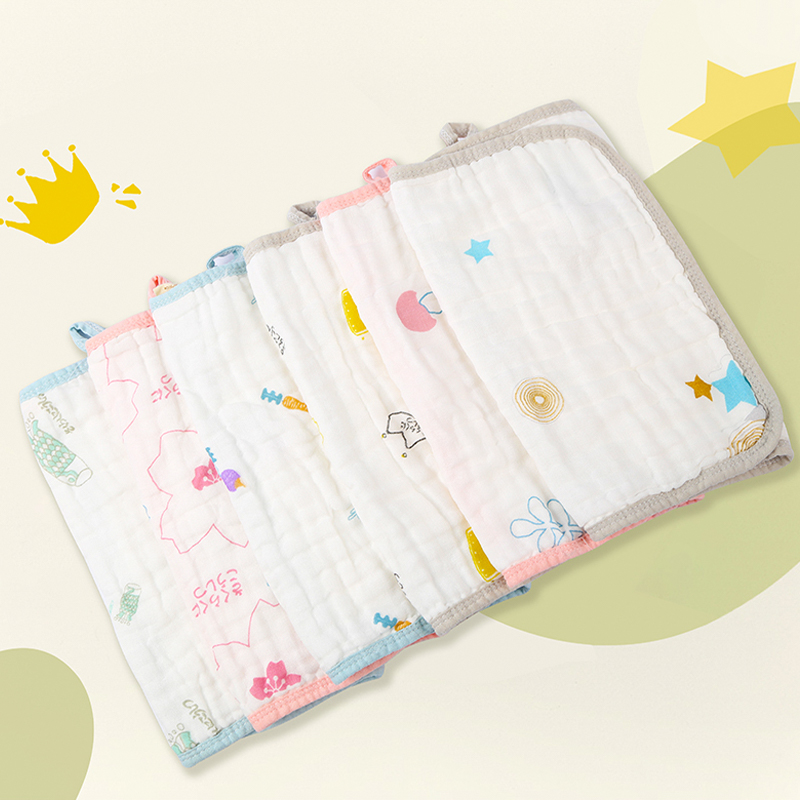 Colored Edge Gauze Towel