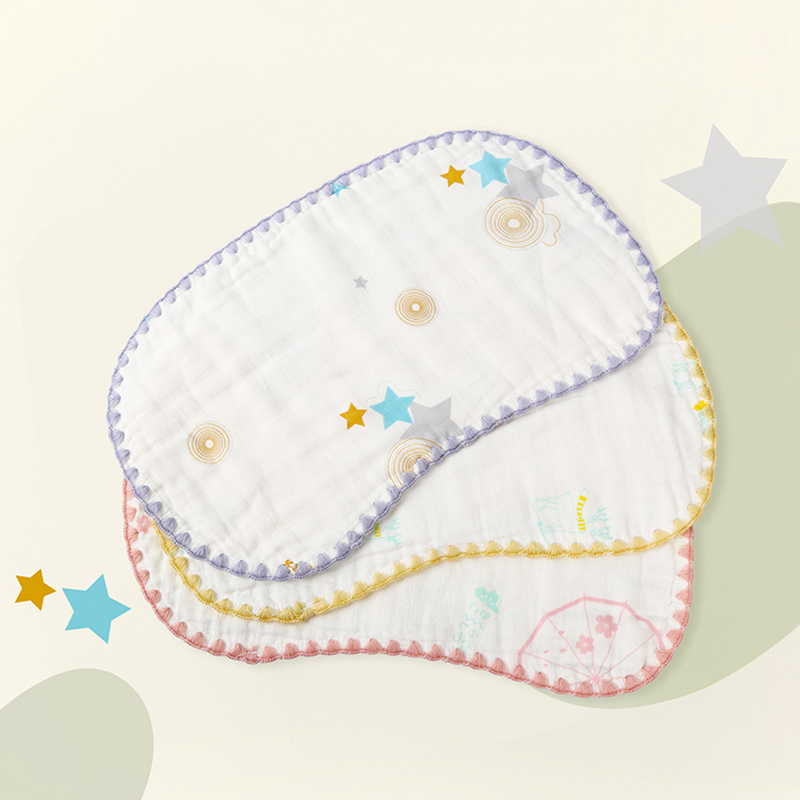 Colored Edge Printed Flat Pillow