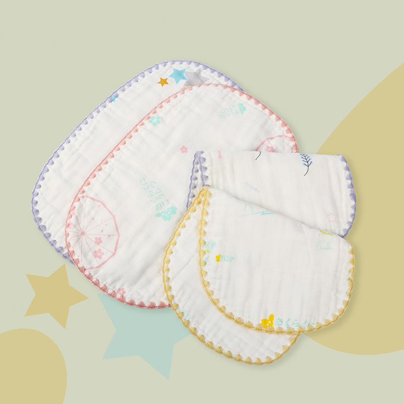 Colored Edge Printed Flat Pillow