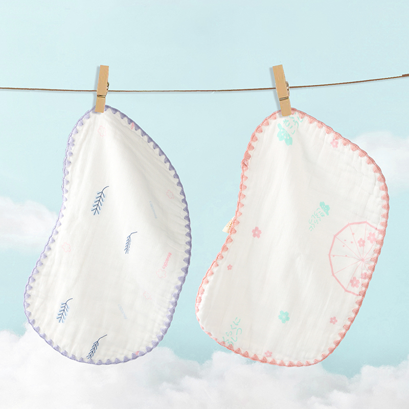 Colored Edge Printed Flat Pillow