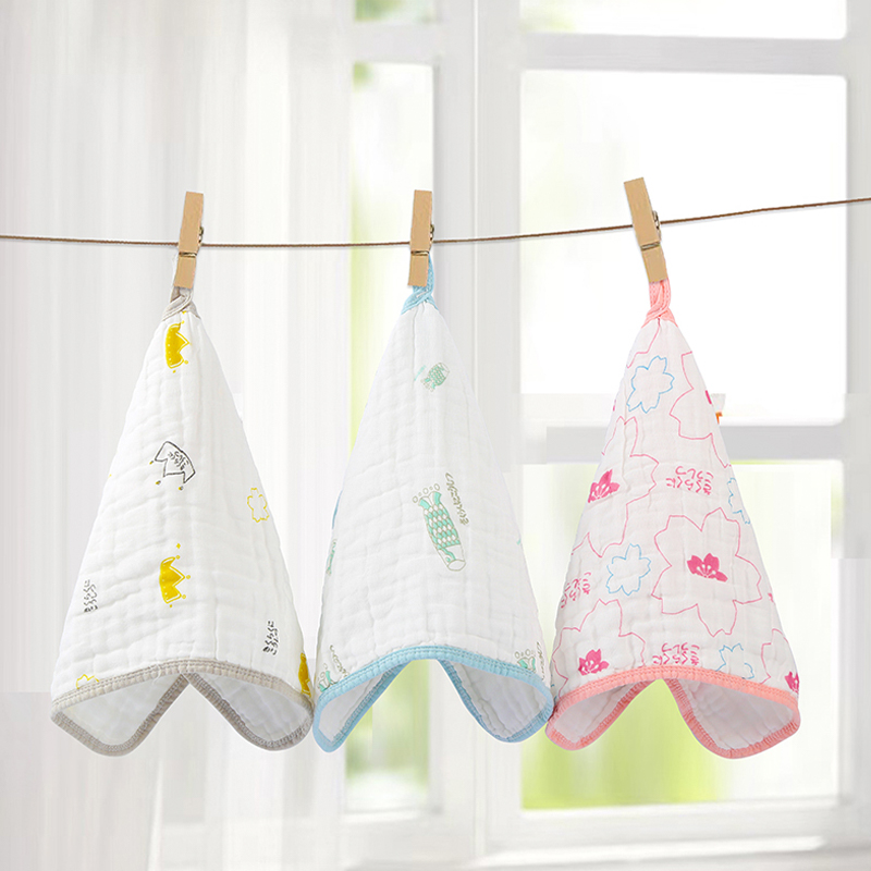 Colored Edge Gauze Towel