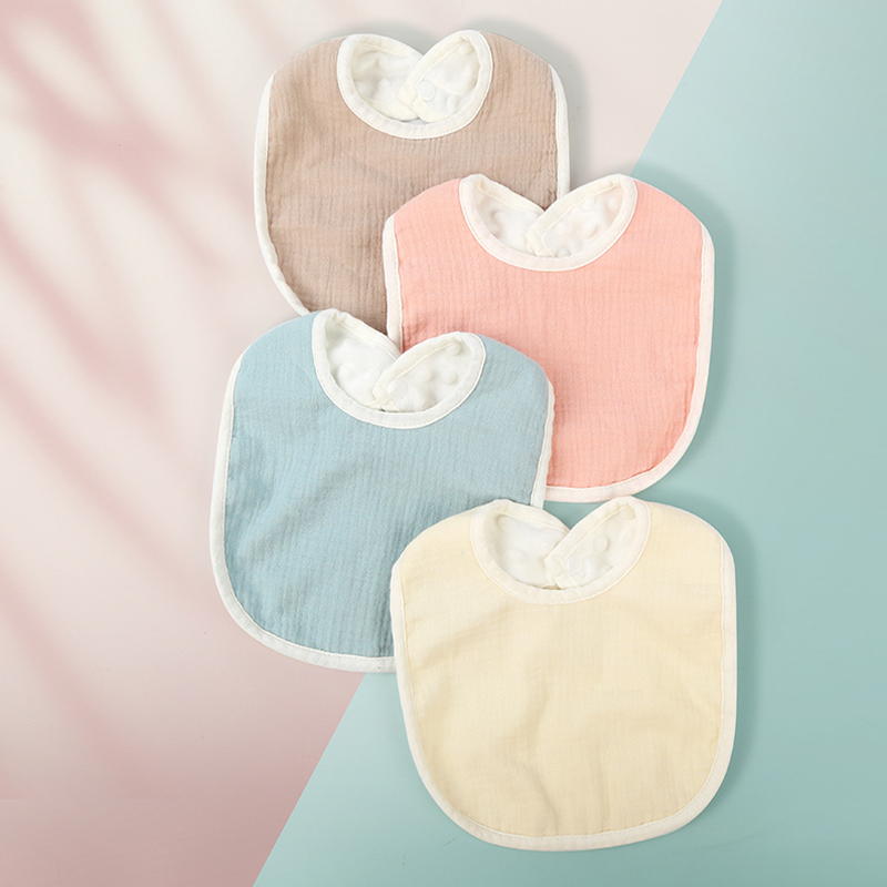 Pure Color Dot Velvet U-shaped Bib