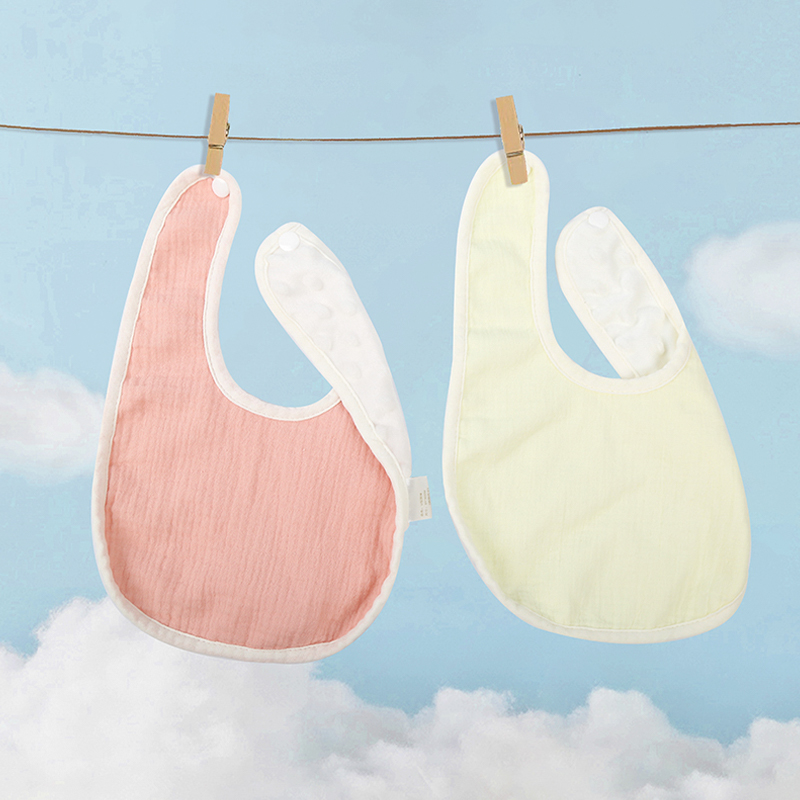 Pure Color Dot Velvet U-shaped Bib