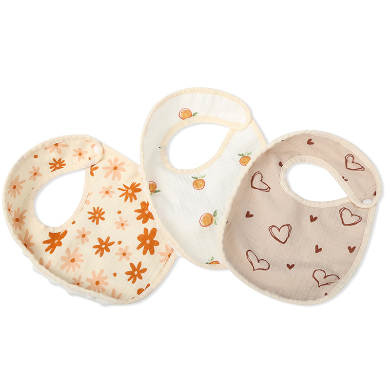 Printed Dot Velvet Bib