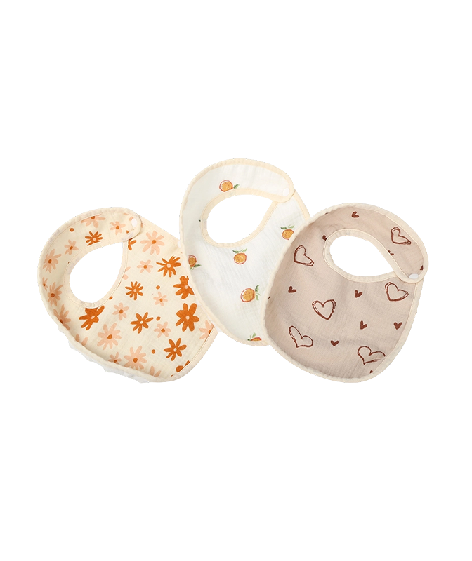 Printed Dot Velvet Bib