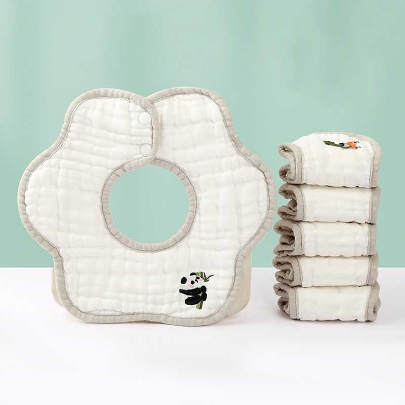 Embroidered Petal Bib Embroidered Petal Bib