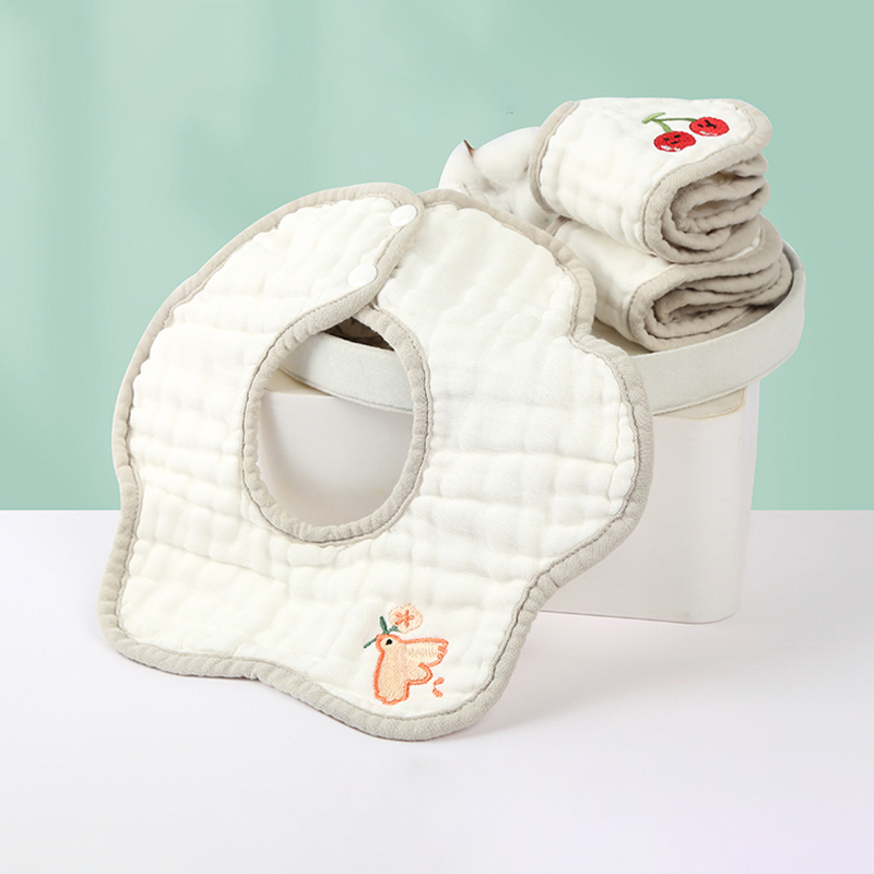 Embroidered Petal Bib Embroidered Petal Bib