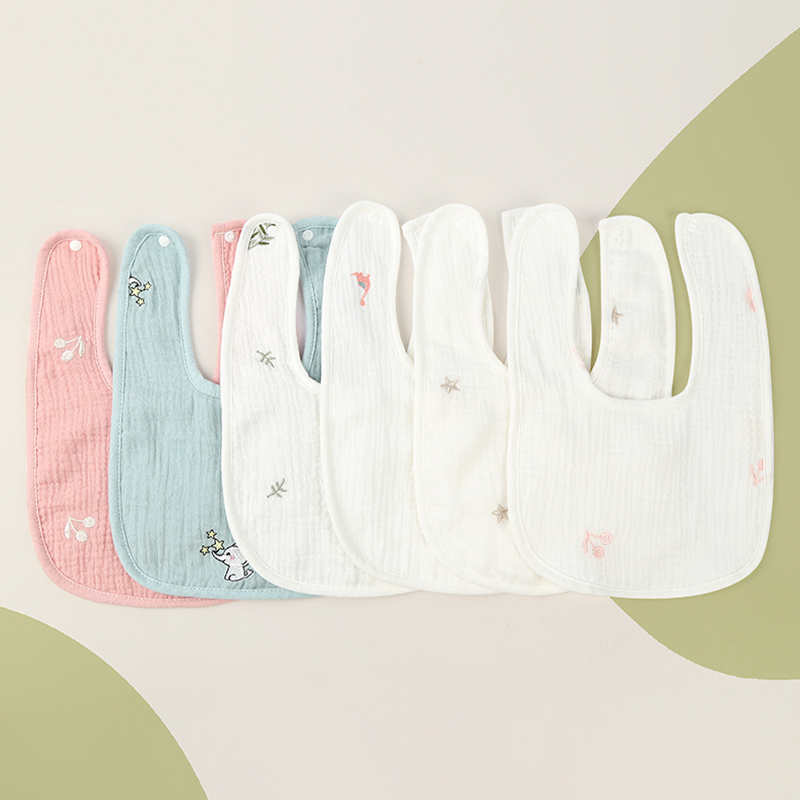 Embroidered U-Shaped Bib Embroidered U-Shaped Bib