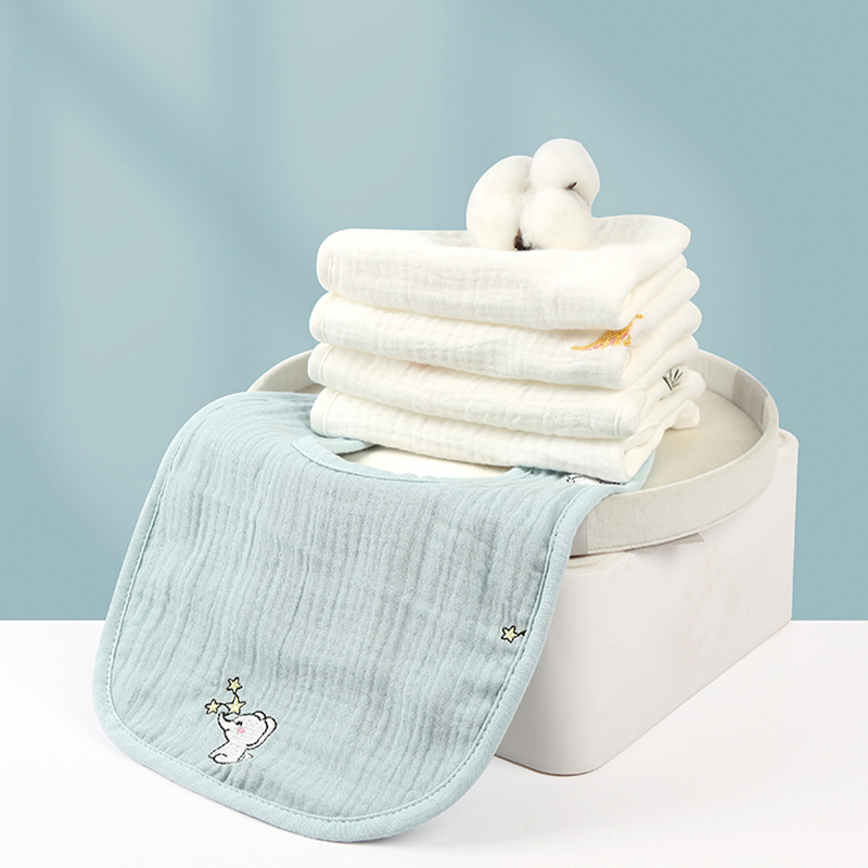 Embroidered U-Shaped Bib Embroidered U-Shaped Bib