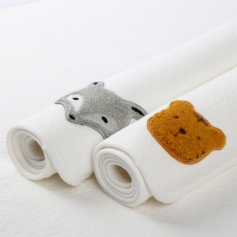 Embroidered Cartoon Head Diaper Changing Pad