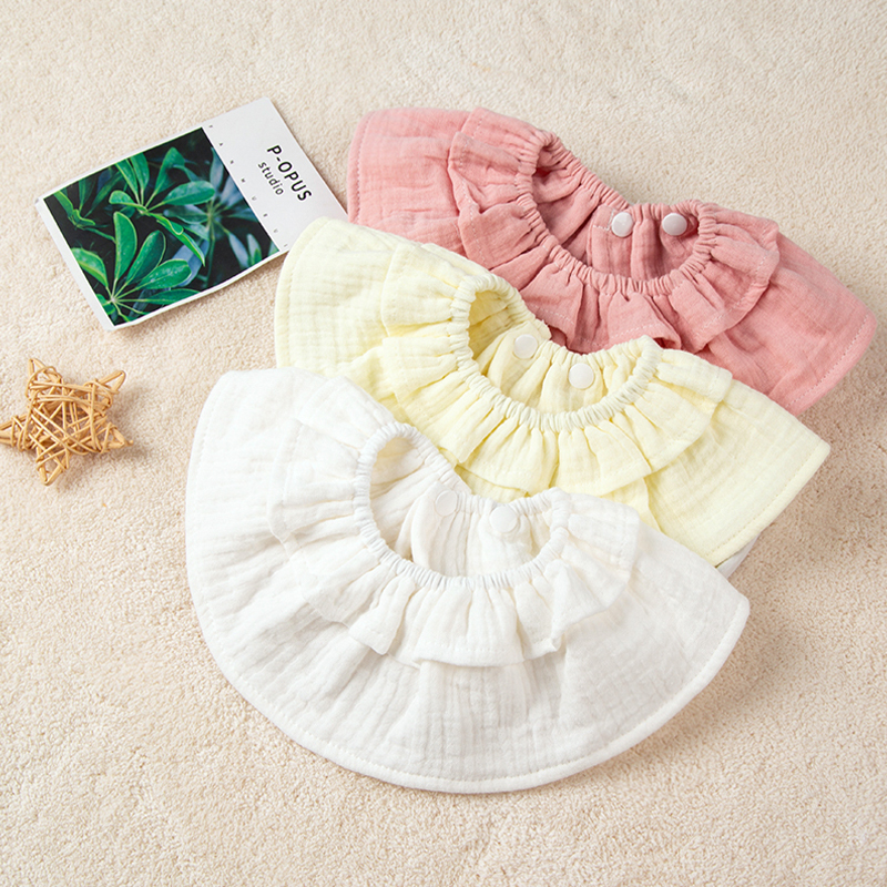 Muslin Ruffled Bib