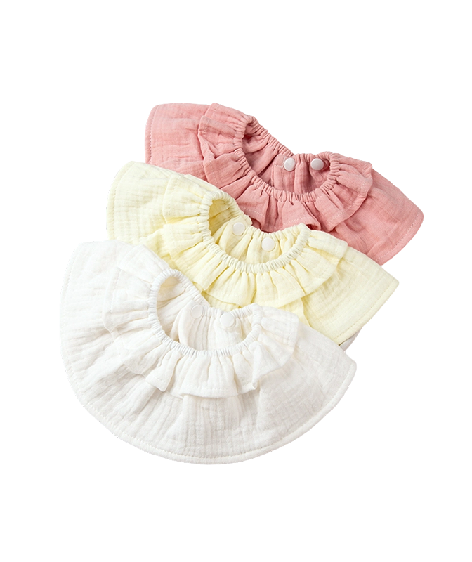 Muslin Ruffled Bib