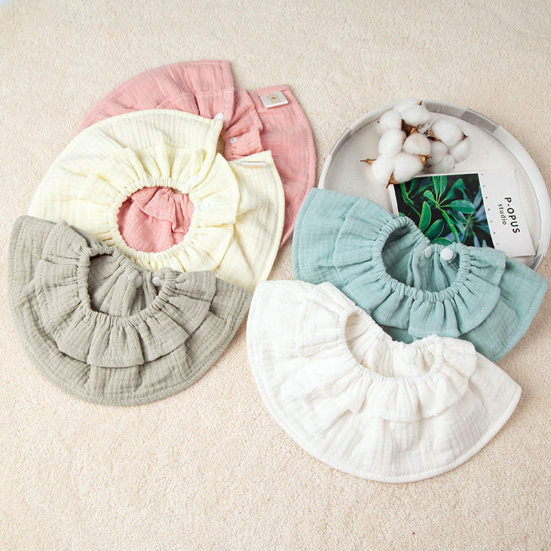 Muslin Ruffled Bib